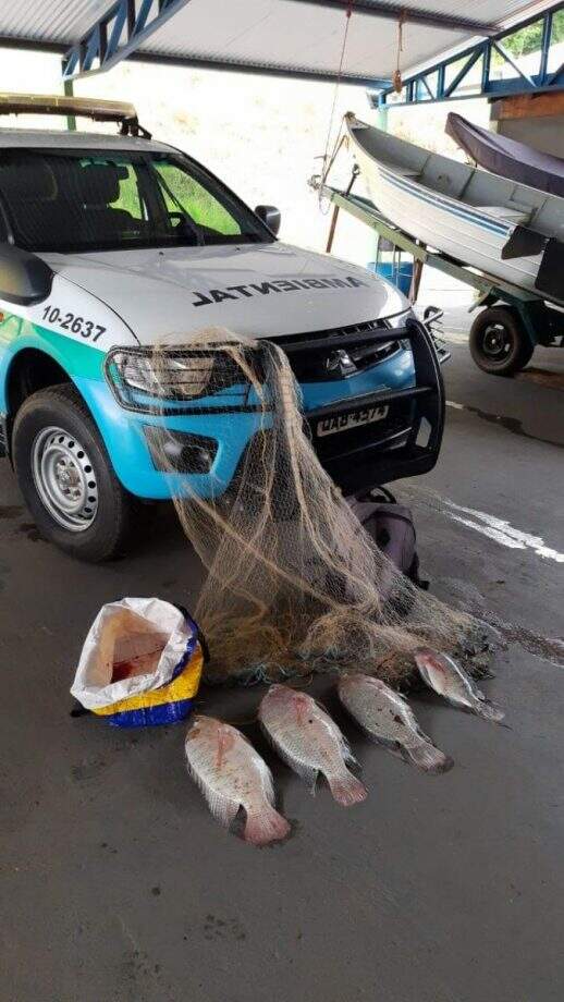 Pescador é preso em flagrante com tarrafa no rio Aporé
