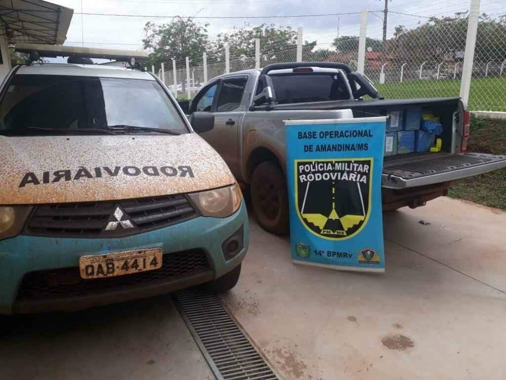 Condutor "furou"bloqueio da polícia. (Foto: Divulgação)