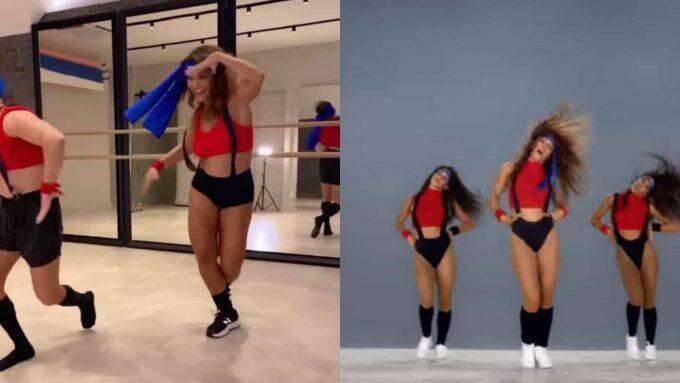 Juliana Paes participa de desafio viral e recria dança de Shakira