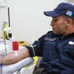 Ação social: mais de 50 policiais militares se reúnem para doar sangue no Hemosul