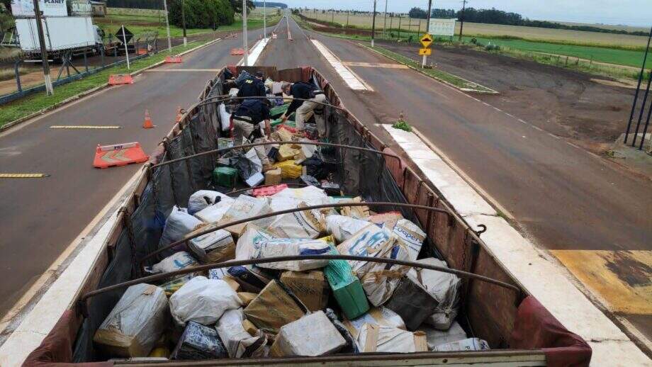 Em menos de uma semana PRF apreende 44,7 toneladas de maconha na fronteira