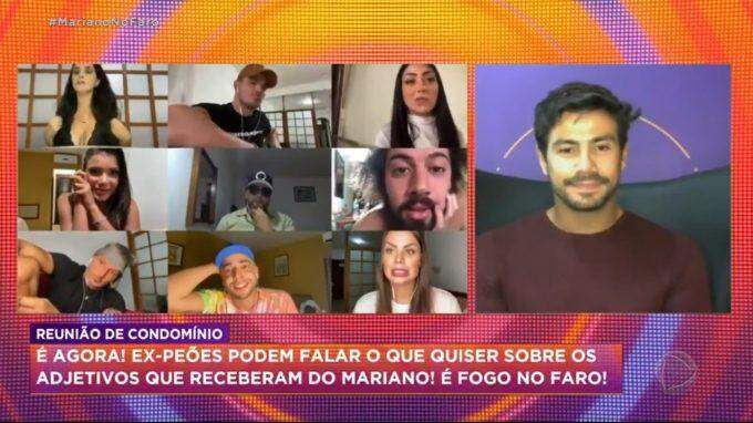 Na ‘Hora do Faro’, Mariano discute relações e bate boca com Luiza Ambiel
