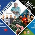 Live Vertentes traz música de MS com Bibi do Cavaco, Heider Barbosa, bandas Marasmo e Lisérgico