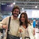 Namorado de Fátima Bernardes posta foto de primeira viagem do casal