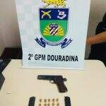 ‘Segurança’ é preso com pistola calibre 45 em operação da PM