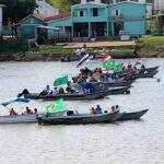 Pelo 11° dia, pescadores mantém bloqueio no Rio Paraguai e veem para audiência