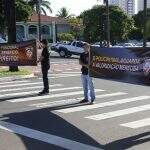 Policiais civis protestam por promoções funcionais em MS