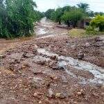 Miranda acumula 105 milímetros de chuva e bairros ficam danificados