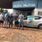 Cinco são presos com Hyundai roubado que levariam ao Paraguai