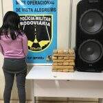 Batidão para cadeia: polícia flagra 22 quilos de maconha em caixa de som