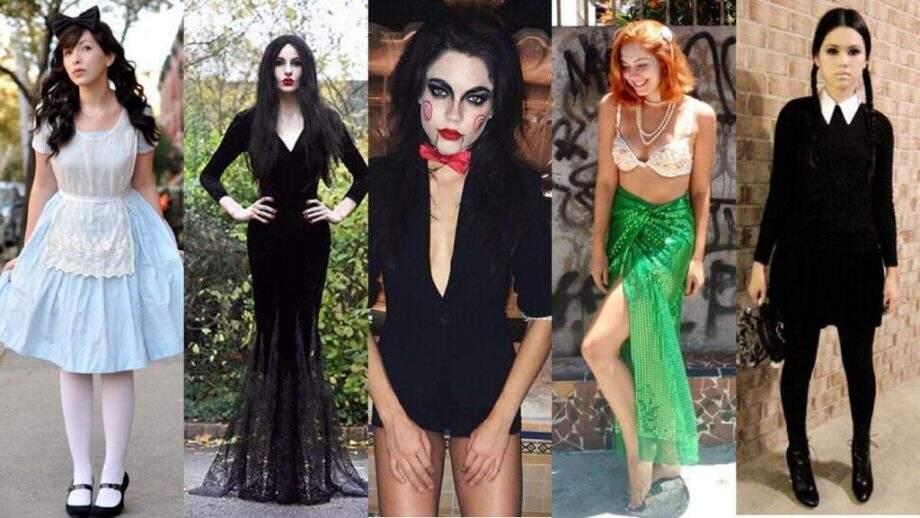 Fantasia de Halloween para mulheres, fantasia feminina clássica de