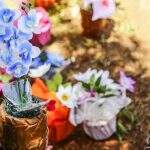 Vendedores de flores já ‘guardam lugar’ na frente de cemitérios em Campo Grande