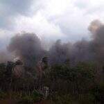 Incêndio atinge aldeias em Nioaque e Bombeiros combatem há dois dias