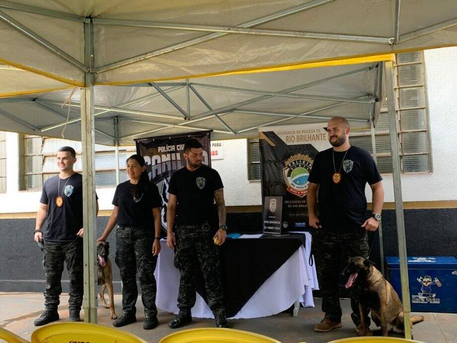 Animais foram apresentados durante cerimônia. Foto: Divulgação