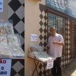 Barbearia no Nova Lima coloca ‘mesinha solidária’ para ajudar quem precisa durante a pandemia