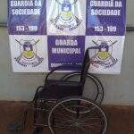 Cadeira de rodas furtada em UPA e recuperada pela Guarda Municipal