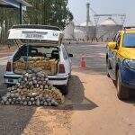Polícia encontra carro abandonado com mais de 300 kg de maconha