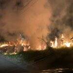VÍDEO: incêndio em terreno baldio ao lado de prédio na região do São Francisco