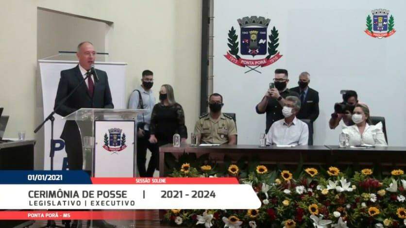 Em posse, Hélio Peluffo afirma que reeleição em Ponta Porã é reflexo de responsabilidade