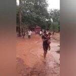 VÍDEO: Temporal derruba pontes, alaga casas e desabriga moradores de Corguinho