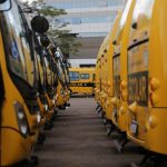 Com ministro e bancada federal em Campo Grande, municípios recebem 168 ônibus escolares