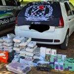 Polícia apreende mercadorias em veículo com placas de Brasília