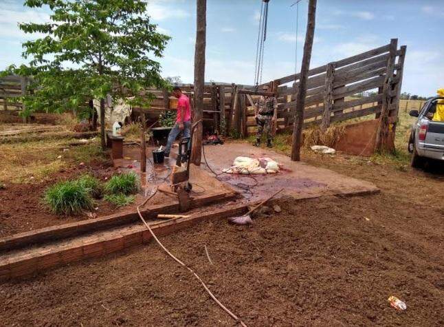 Um dos abatedouros fechado pela PMA. Foto: Divulgação