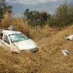 Motorista perde controle em curva e veículo capota na BR-060