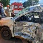 VÍDEO: Motorista de aplicativo passa mal, colide em ônibus e morre em Campo Grande