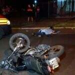 Motociclista morre após invadir preferencial e bater em dois carros em MS