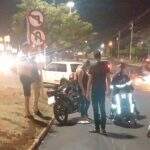 Motociclista sofre acidente após tentar ultrapassagem em avenida de Campo Grande