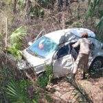 Motorista morre após perder controle da direção e colidir em árvore na BR-262