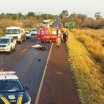 Motociclista de 80 anos tem corpo dilacerado após ser atingido por carreta na BR-376