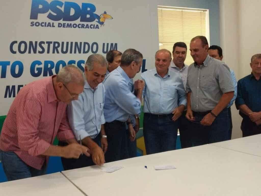 Governador participou de evento do partido nesta manhã. (Mayara Bueno