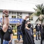 Agentes protestam na Agepen contra regulamentação da polícia penal em presídios por ‘decreto’