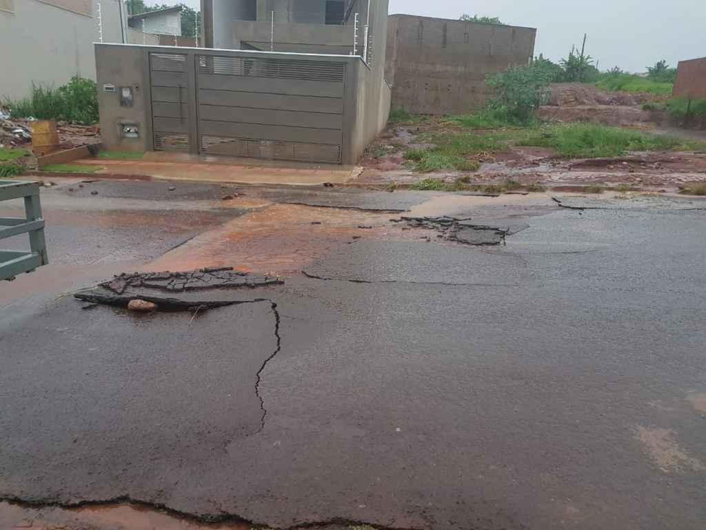 A chuva causou vários estragos no Água Limpa Park