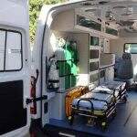 Paciente de MS chega de ambulância no Paraná para tratamento da Covid-19 