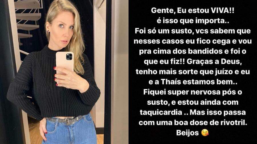 Ex-BBB Ana Carolina reage a assalto e diz que só sairia morta