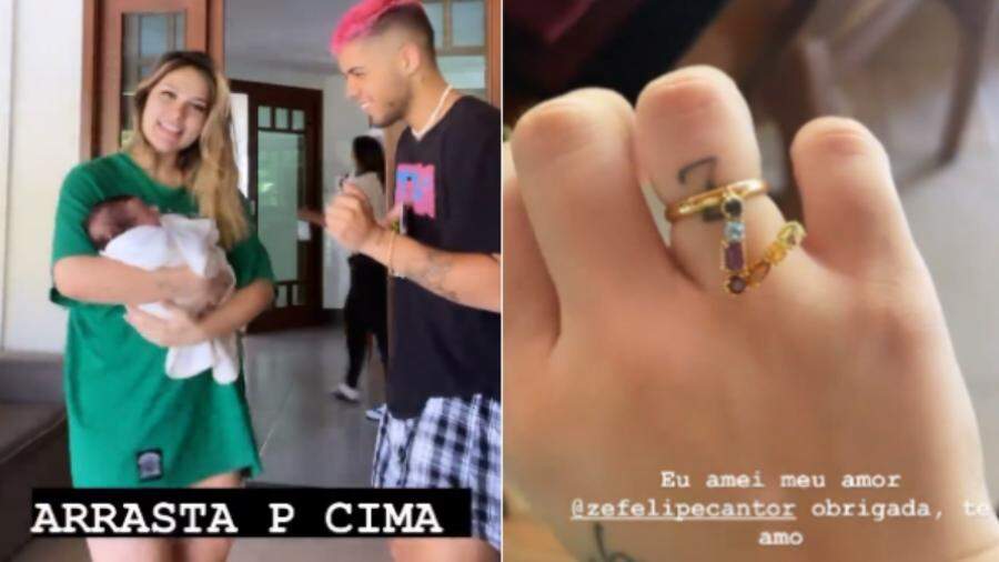 Virgínia Fonseca ganha de Zé Felipe anel de R$ 9,5 mil no Dia dos Namorados