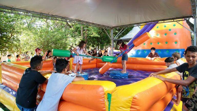 Distrito de Anhanduí recebe festa de Dia das Crianças promovida pela Guarda Municipal