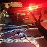 Dupla é presa com armas avaliadas em R$ 12 mil na MS-427