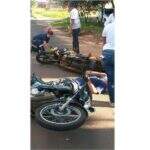 Mulher tem dedo dilacerado durante acidente entre motocicletas na Capital