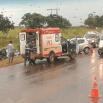 Um morre em acidente com colisão frontal na BR-060 próximo a Campo Grande