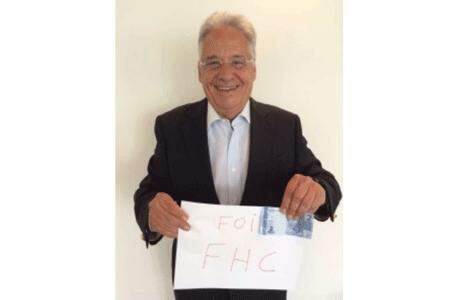 FHC posta foto ironizando fala de Dilma Rousseff