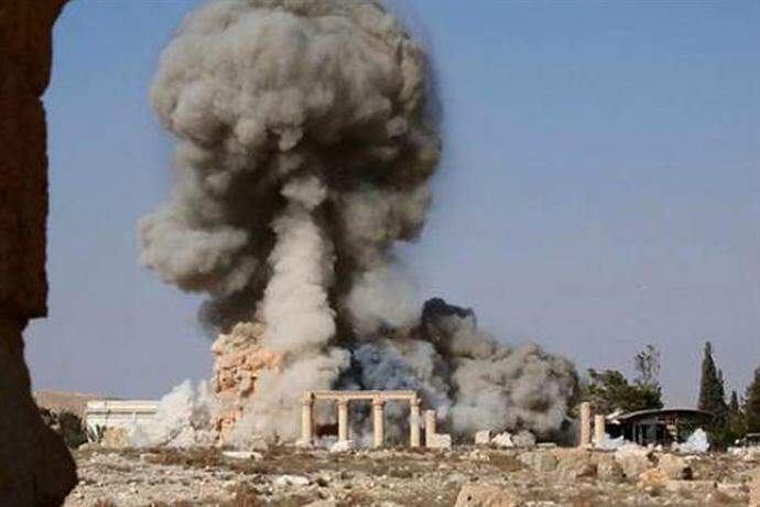Estado Islâmico divulga imagens da destruição total do histórico Templo de Baal