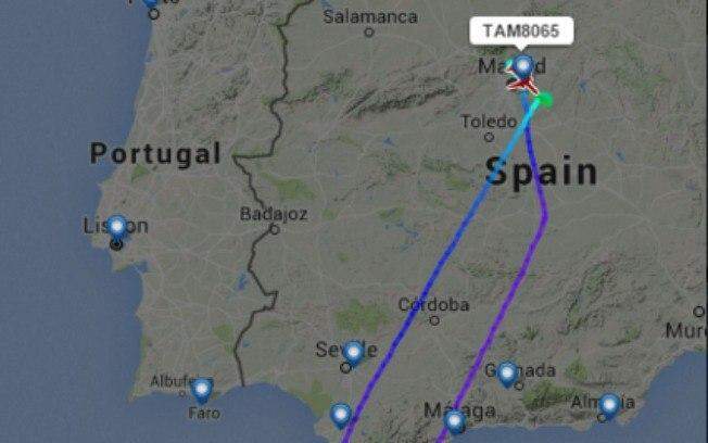 Ameaça de bomba faz voo da TAM que viria a São Paulo retornar à Espanha