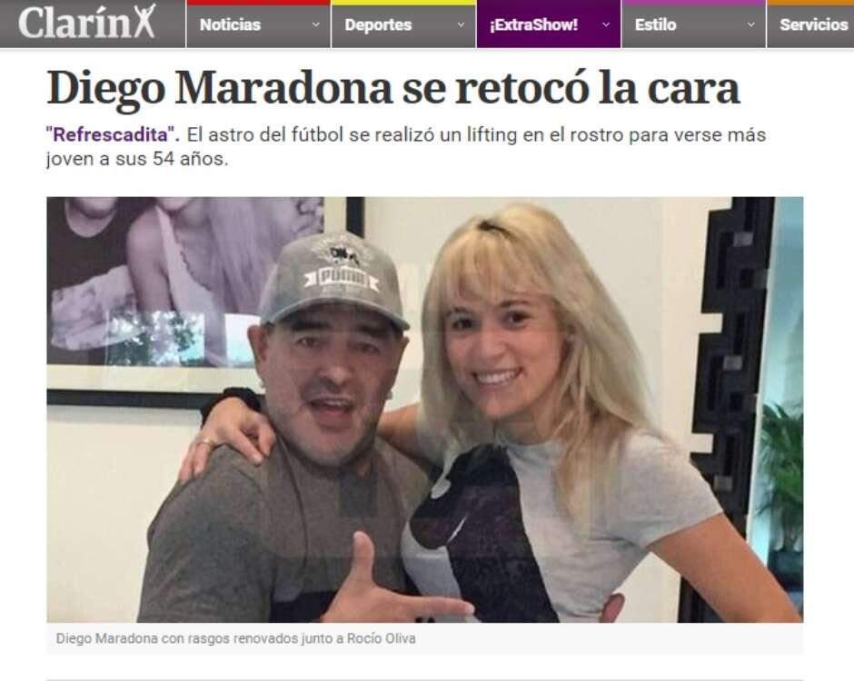 Reconheceu? Maradona faz plástica e “rejuvenesce” aos 54