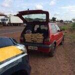 Após perseguição, PRF apreende carro ‘recheado’ com maconha em Campo Grande