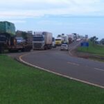 Protestos contra alta no preço do diesel param rodovias em Mato Grosso do Sul