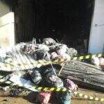 Incêndio durante a madrugada destrói loja de presentes na Afonso Pena